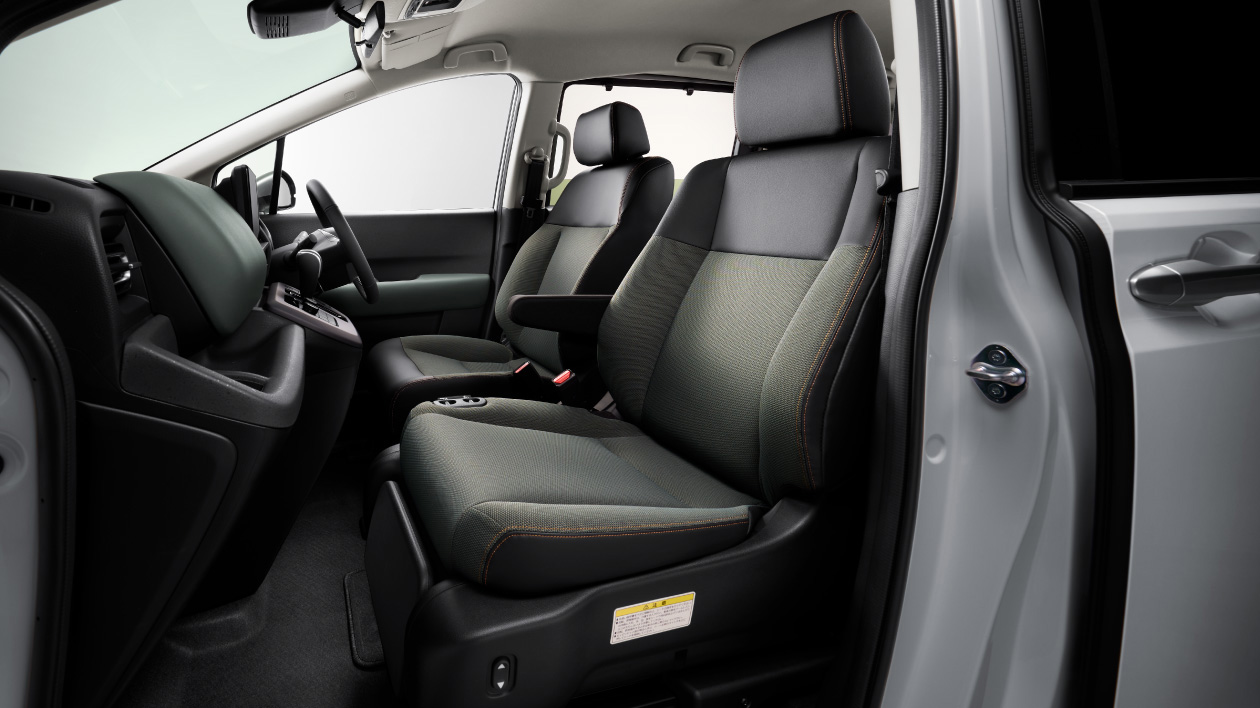 快適な姿勢で、ドライブが楽しめる。